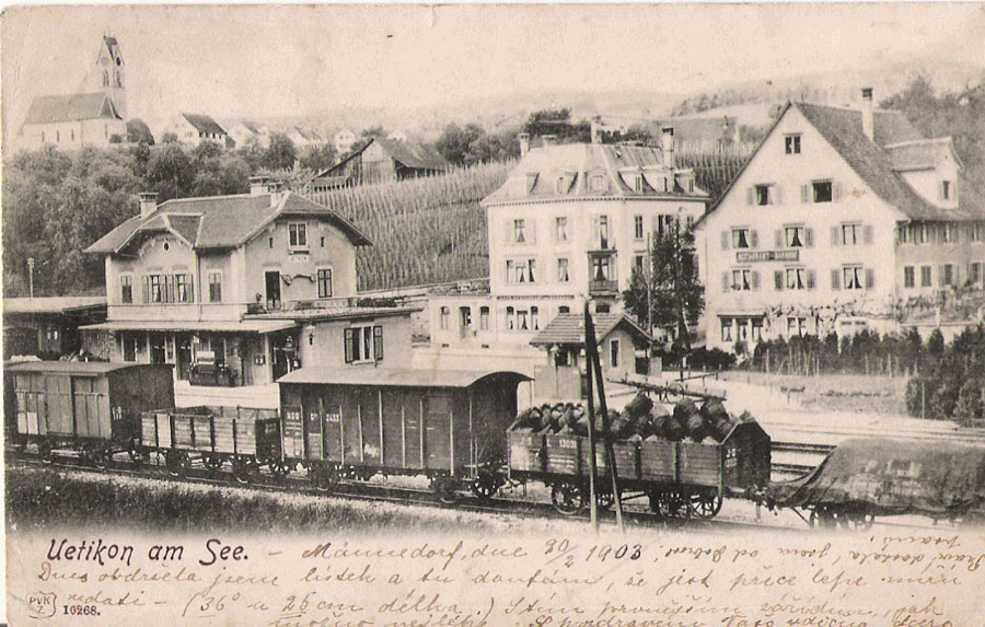 Bahnhof Uetikon Rechtsufrige Zürichseebahn Golküstenlinie